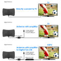 HDTV Antenna Indoor 4K High Gain Digital TV Antenna Televisions Accessories. 