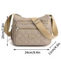 Women's Shoulder Crossbody Bag Waterproof Solid Color Black Pink Casual Handbag Messenger Bag. 