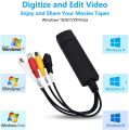 Easycap USB 2.0 Easy Cap Video TV DVD VHS DVR Capture Adapter Easier Cap USB Video Capture Device Support Windows 2000/Win Xp/Win Vista/Win 7/Win 8/ Win 10/ Win 11/ Mac-Book. 