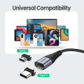 UGREEN 1M Magnetic USB Cable Fast Micro USB Type C Cable for Xiaomi Redmi Note Samsung Xiaomi Huawei Nova ASUS Zen fone OPPO VIVO Magnet Charger Micro usb Cable. 
