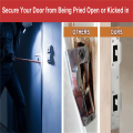 Door Strike Plate Reinforcement Plate - Front Door Security Devices Metal Plates Door Latch White Easy Install. 