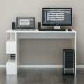 Study Desk Computer Stand Student Table with Book Shelf Hidden Storage PC Stand Wood Study Desk Home Furnitur Table / White. 
