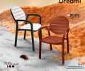 (Pack of 04 Chairs with Table) SAAB SP-675 New Full Plastic Indoor and Outdoor Spectrum Patti Chair With Table. 