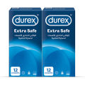 Durex Condoms Extra Safe 12 Pieces - Pack of 2. 