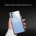 Biruiqu For OPPO Reno 5 Magnetic Absorption Case Metal Frame Shockproof Double Sided Tempered Glass Magnetic Case Cover. 