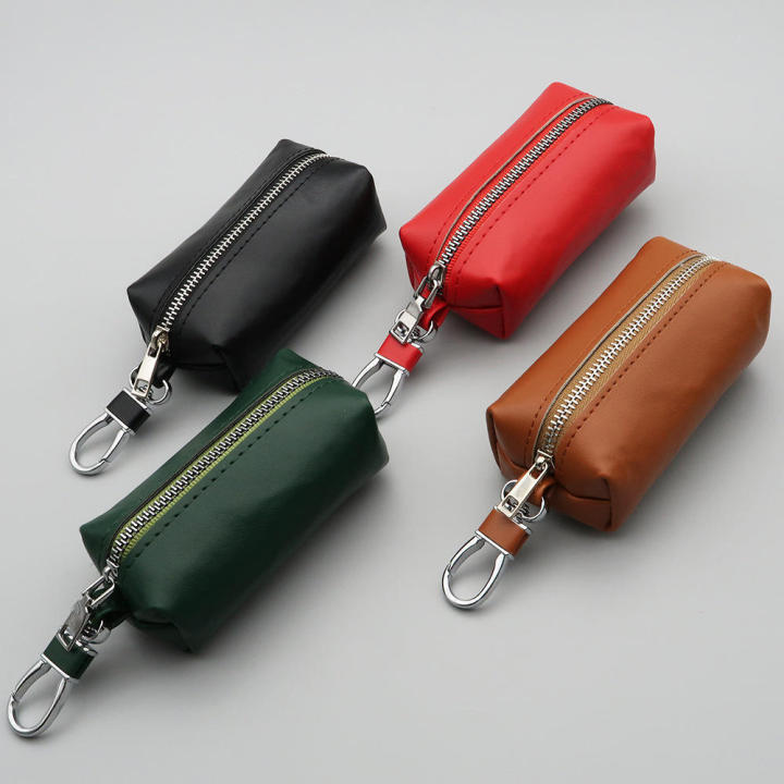 Zipper%20Key%20Holder%20Stylish%20Leather%20Soft%20Key%20Pouch%20Mini%20Large-Capacity%20Keychain%20Wallet%20For%20Men%20Women%20Travel%20Use%20-%20Image%202
