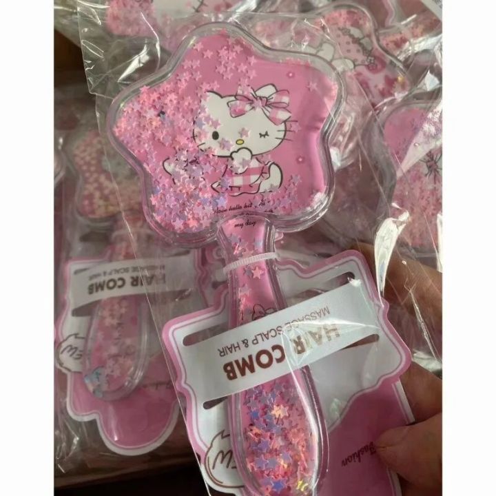 Sanrio Hello Kitty Hair Brush Women Anti Static Air Bag Comb Scalp Massage Cartoon Cute Household Portable Air Cushion Comb