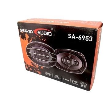 Seavey Audio SA-6953 3-Way Speaker Car Audio Oval Speaker Universal 6x9 Size with Impressive Performance Tuned For Mega Bass