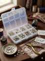 Complete DIY Jewelry Making Kit - 2-Box Luxury Bead Set with Gold & Silver Charms, Alphabet Beads, Wire & Tools. 