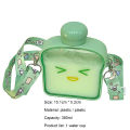Flat Water Bottle Eco-friendly Funny Expression Water Bottle. 