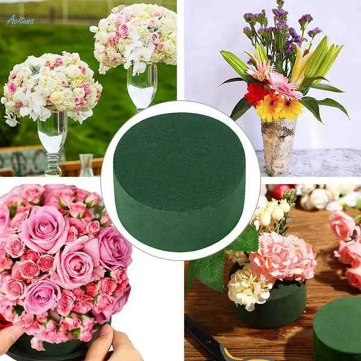 10x%20Round%20Floral%20Foam%20Blocks%20DIY%20Green%20Plant%20Foam%20for%20Wedding%20Birthday%20Decor%20-%20Image%202