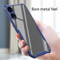 Tokifu OPPO Reno 8T 5G Casing Hard Case Clear Lens All-inclusive 4 Sides TPU Reinforced Corners Shockproof Back Cover. 