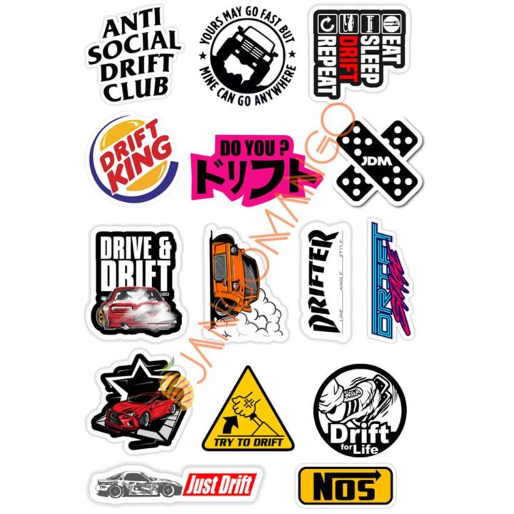 Drifting stickers hotsell
