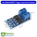 1/5 pcs 15A 400W MOSFET Trigger Switch Drive Module PWM Regulator Control Panel for arduino by Electrica. 