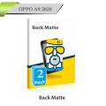 2Pcs Oppo A9 2020 Back Matte Protector Soft Film Protection For Oppo A9 2020. 