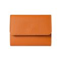 Portable Multi-card Slot Card Case PU Leather Trifold Card Holder Solid Color Business Card Case Men Women. 