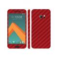 HTC 10 - Red Carbon Fiber Texture Mobile Skin. 