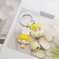 LUCHY WATCHES Cartoon Keychain Cute POPMART Pendant Labubu Ice Cream Bag Decoration Gift. 