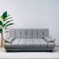 Sofa CumBed 3 Seater Grey, Jute & Valvet Custumize (( Special offer }}. 