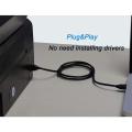 USB 2.0 Type A Male to B Male Printer Scanner Cable  USB Printer Cable Branded Black. 