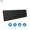 Macally Black Wireless Keyboard- Computer USB 2.4G Ergonomic Keyboard- works in Laptop, Chromebook, Pc. 