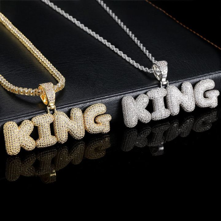 Rapper Chain Letters Hip Hop Initial Letter Custom Name Rapper Pendant for Men Women zircon ...