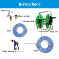 Home Garden Hose Reel trolley Holder Rack Pipe Storage Cart Gardening Water Planting Cart Aluminum Frame Irrigation Su. 