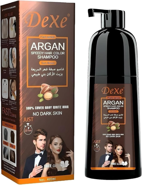 DeXe%20Argan%20Speedy%20Hair%20Color%20Shampoo%E2%80%93%20Instant%20Gray%20&%20White%20Hair%20Coverage,%20%20Long-Lasting%20,%20420ml%20-%20Image%202