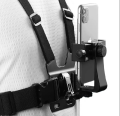 Chest mount CX-10 Universal Chest Mount Mobile Holder | Adjustable Body Harness | Hands-Free POV Recording for Vlogging & Action Videos. 