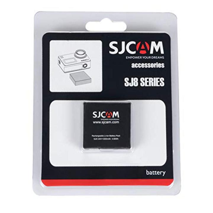 SJCAM 3.8V 1200mAh Li-ion Battery for SJ8 Pro SJ8 Plus/SJ8 Air Action Camera (Black) (YT-ACBATTERYSJ8)