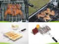 Portable Stainless Steel Barbecue Basket Barbecue Clip Picnic Camping Barbecue Supplies Outdoor BBQ Tools. 