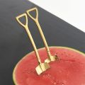 Kitchen Accessories 2 PCS Shovel Spoons Silverware Set, Kitchen Spoons Set for Dessert Coffee Fruit Ice Cream, Tea Spoons Stainless Steel Flatware, Tiny Shovel Spoons Serving Utensils Set for Home Office Party. 