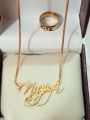 costumized name locket 24k gold plated. 