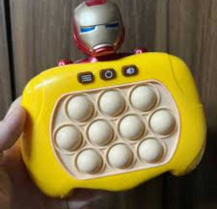 Pop Fidget Games for Kids Breakthrough Puzzle Game Machine Push Bubble Pop Puzzle Game Light Quick Push Game Console Push Button Toy for Kids Girl Boy Birthday Gift Poplight Antistress Fidget Toys