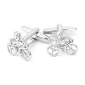 【Good-Love Store】Classic Bicycle Bike Mens Wedding Business Cufflinks Cuff Gift. 