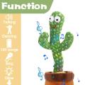 Rechargable Dancing Cactus Talking Toy Cactus Repeats , Soft Plush Talking Toy Electric Speaking Cactus Baby Toys Funny Creative Kids Toy/Cactus Shaking Cactus Lightning, Wriggle Twisting Cactus ,Cute Plush Toy Education Toy. 