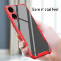 Tokifu OPPO Reno 8T 5G Casing Hard Case Clear Lens All-inclusive 4 Sides TPU Reinforced Corners Shockproof Back Cover. 