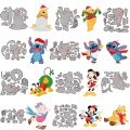 Disney Winnie Piglet Stitch Metal Cutting Dies Pluto Mickey Mouse Die Cuts for DIY Scrapbooking Paper Cards Crafts New 2022 Dies. 