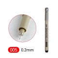 1 Pc The Best Quality Black Technical Graphic Fine Line Drawing Pen Sketch Ink Marker Pens 0.05-0.8mm for Hook Line Painting Pen. 