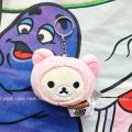 Rilakkuma Korilakkuma Plush Keychain Bear Head Kawaii Cute Bag Keychains Cartoon Anime Key Chain Keyring Small Gift Girls Toys. 