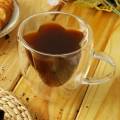 Bistro Heat Resistant Double Wall Glass Coffee Mug - Insulated Clear tea cup set – 1 pc. 