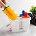 6 Ice Lolly Moulds with Sticks and Drip Guards - DIY Popsicle Maker for Kids - Perfect for Frozen Yogurt, Juice, Smoothies, and Milkshakes - Ideal Summer Activity for Healthy, Refreshing Fruit Treats. 