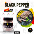Premium Organic Black Pepper Powder (Kali Mirch Powder) – 100% Pure Fine Ground Spice for Curries, Soups & Seasoning – 75g. 