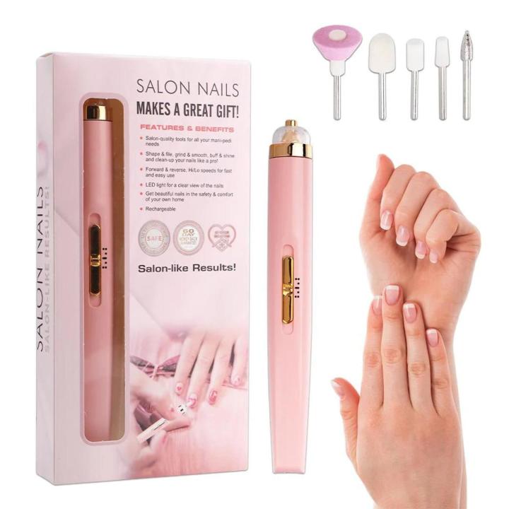 Rechargeable Flawless Salon Nail Pro Electric Nail Drill Bits File Tool Set Machine