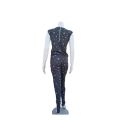 Girls Fashion Dark Grey Color Star Pattern Casual High Quality Jumpsuit. 