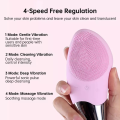 Mini Electric Facial Cleansing Brush Ultrasonic Face Washing Brush Face Cleaner Deep Pore Cleaning Tool Skin Massager. 