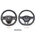 SuperAuto Car Steering Wheel Cover Universal 38CM PU Leather Rhinestones Crystal Steering Wheel Interior Car Styling. 
