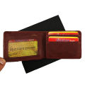 Small Size Mehroon Leather Wallet. 