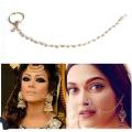 Asian   Nath Nose Chain Ring Piece - Add Elegance To Your Look With Stylish Nose Chain Ring. 