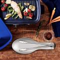 Spoon Rest, Stainless Steel Spoon/Spatula/Ladle Rest Holder, Heavy Duty & Brushed Finish. 